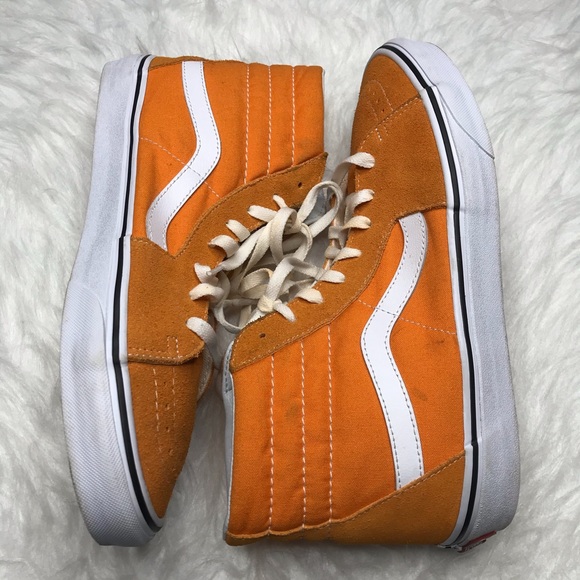 Vans Sk8-Hi Mens Orange Skateboarding Sneakers 11 - Picture 3 of 13